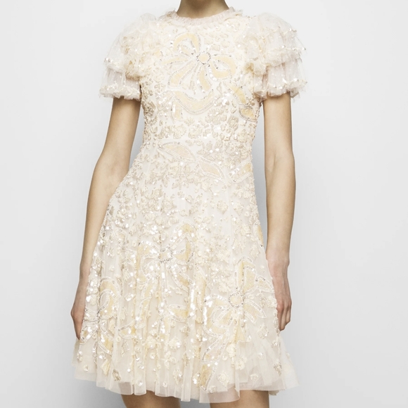 BHLDN Needle Thread Party Dress fits size US 0 2 $560 - Picture 7 of 14